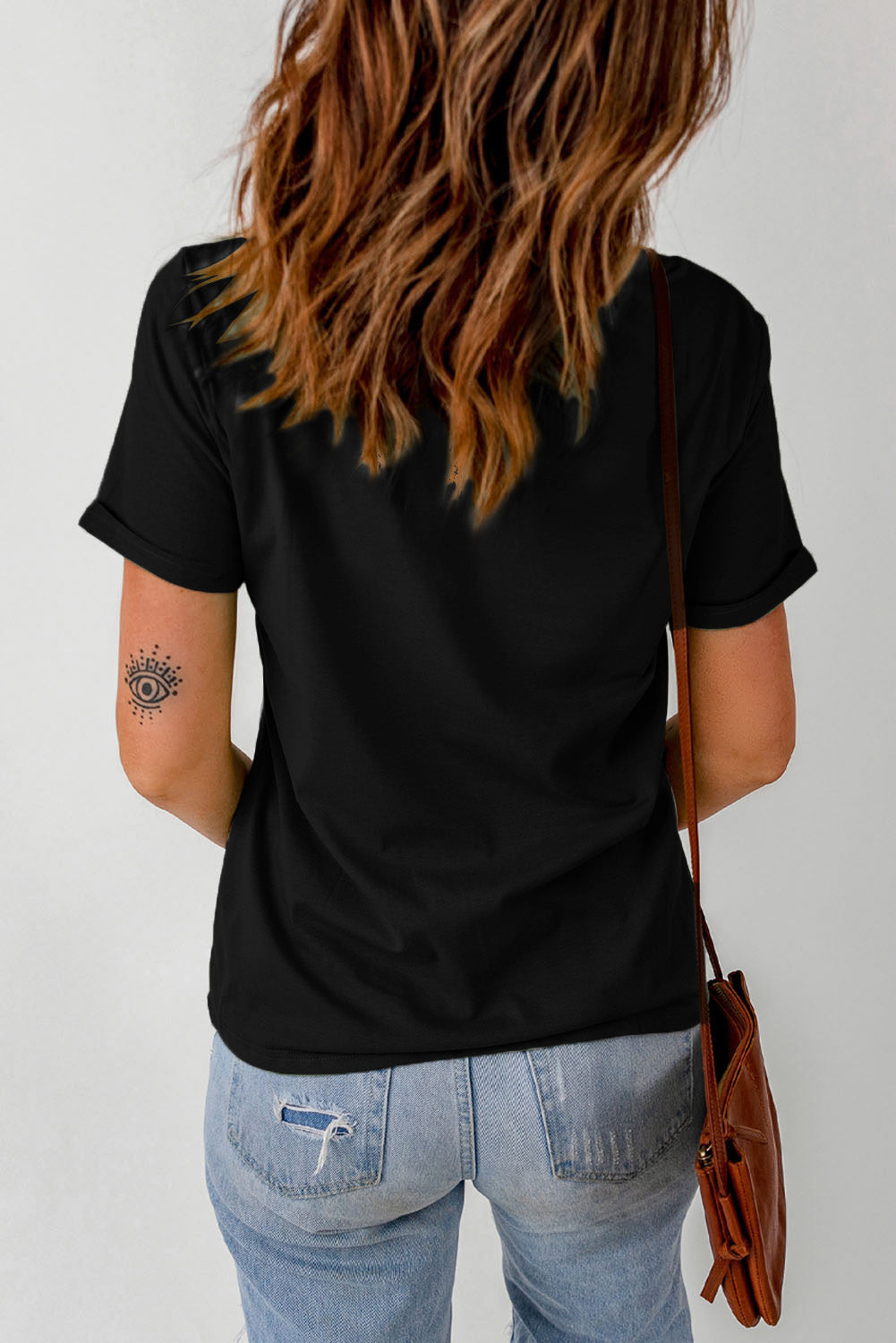 Black MERRY and BRIGHT Crew Neck Graphic Tee