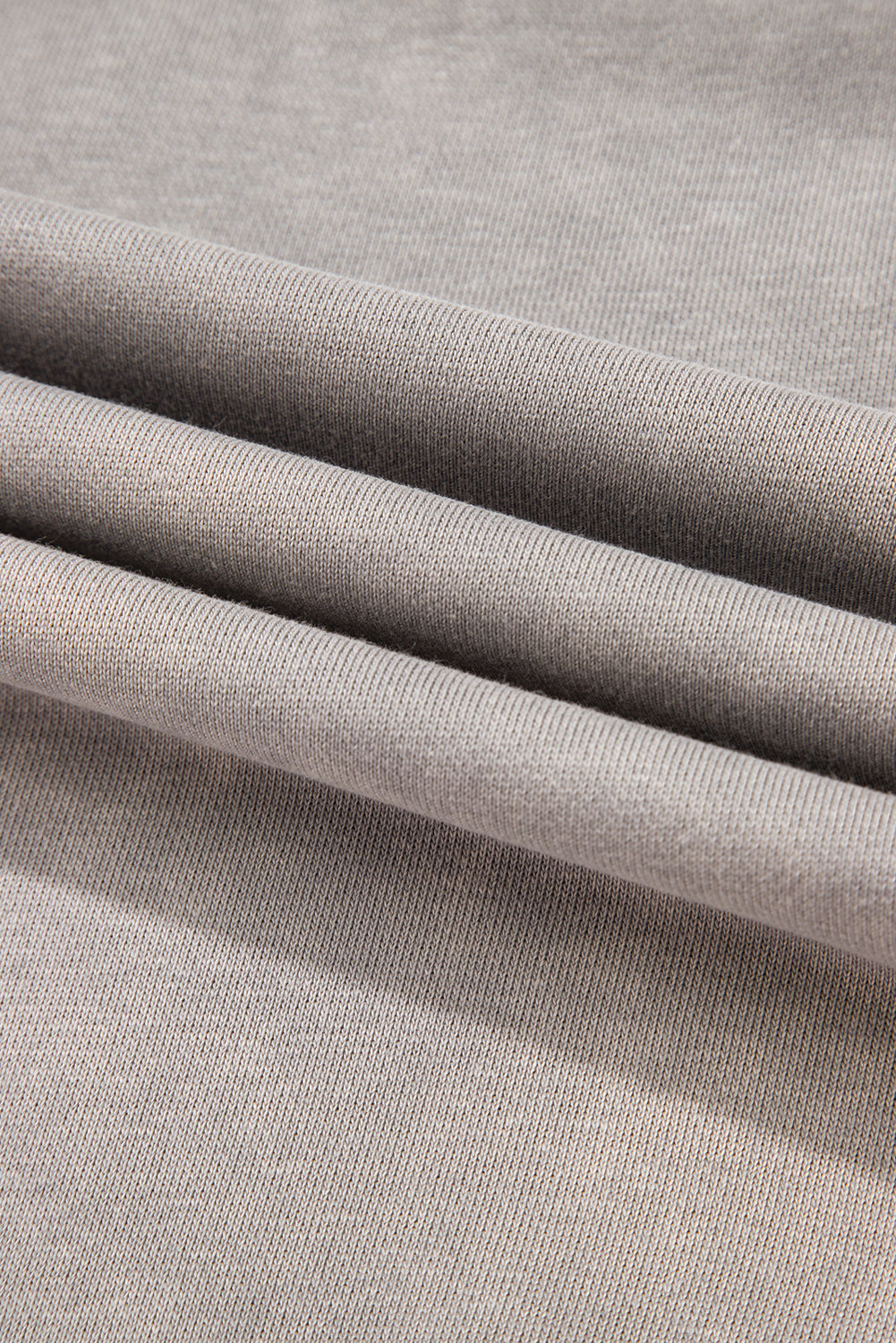 Light French Beige Patchwork Raglan Sleeve Exposed Seam Sweatshirt