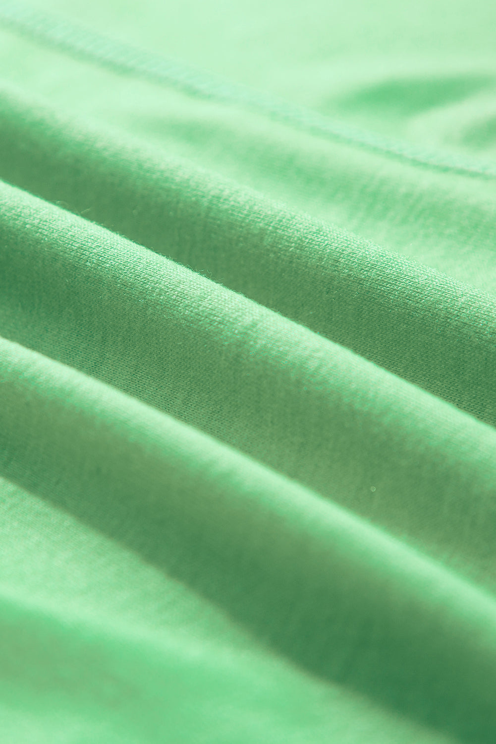 Light Blue Colorblock Drop Sleeve Round Neck Top